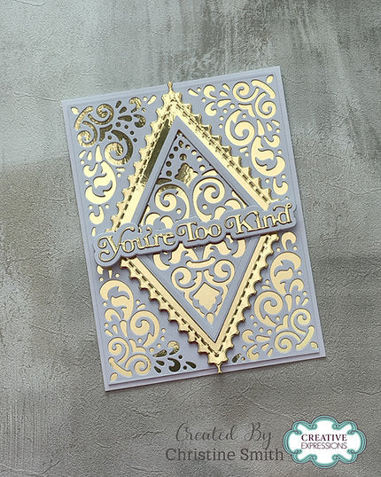 Damask Diamonds Die Set - The Diamond Collection By Jamie Rogers Crafts