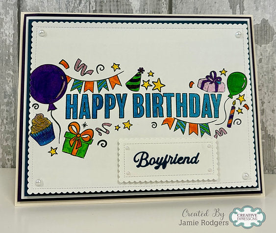 Creative Expressions - Birthday Celebration DL Clear Stamp - CECS026