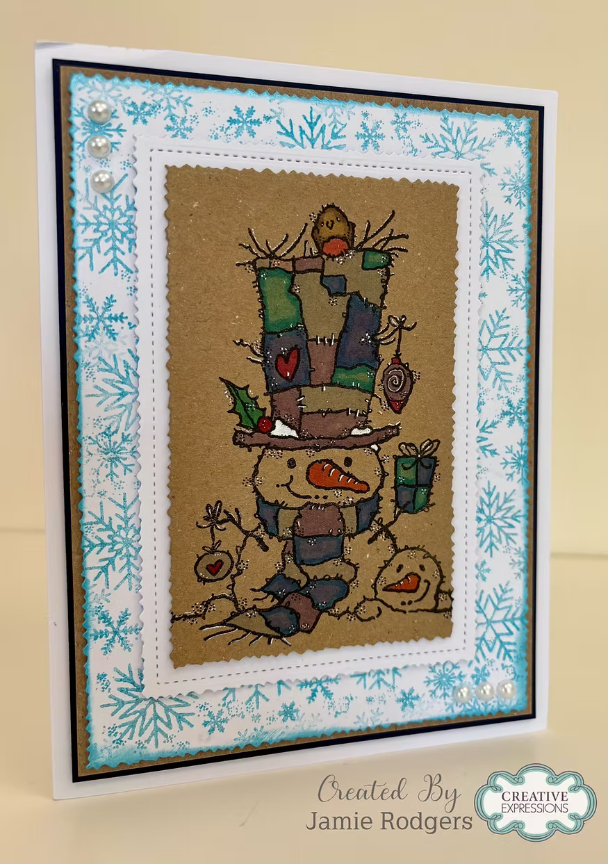 Woodware Snowman Gift A6 Clear Stamp Set by Françoise Read