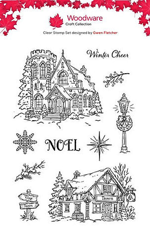 Woodware - Frostmere Manor A6 Clear Stamp Set By Gwen Fletcher - WGFS029