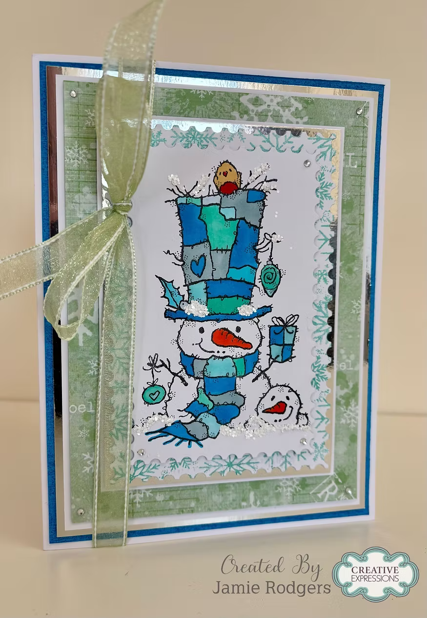 Woodware Snowman Gift A6 Clear Stamp Set by Françoise Read