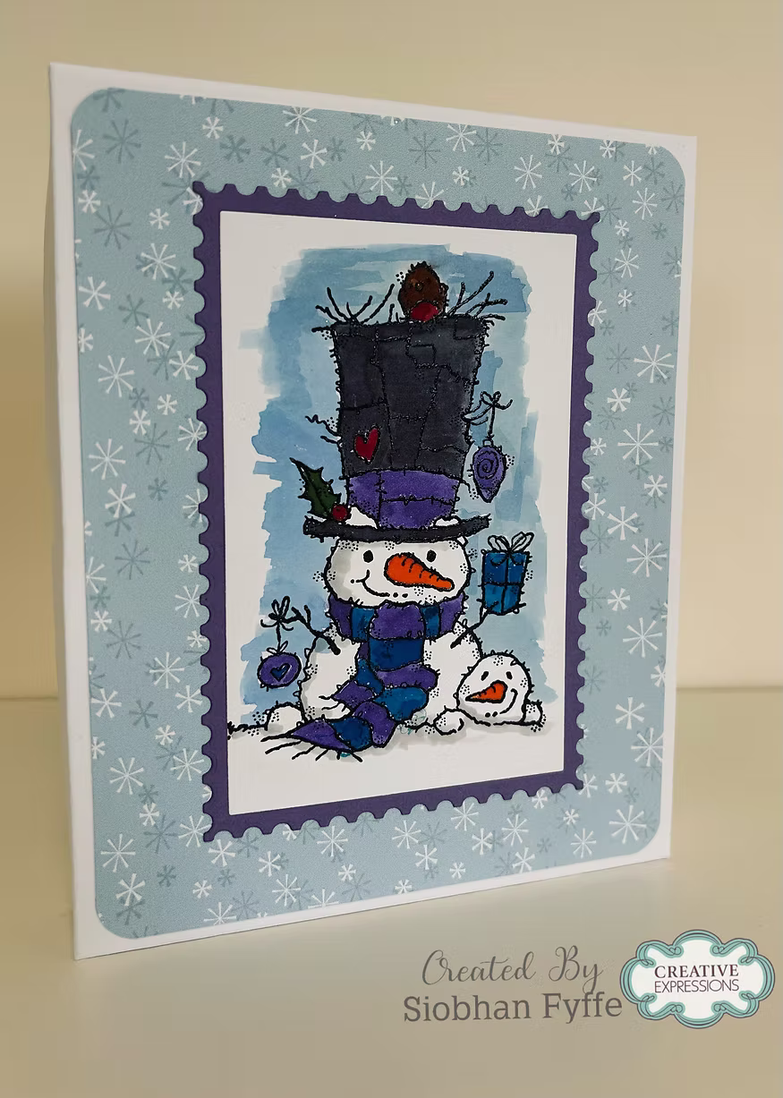 Woodware Snowman Gift A6 Clear Stamp Set by Françoise Read