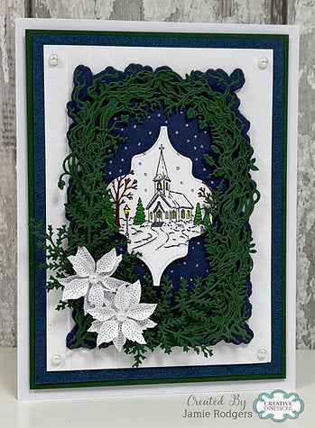 Woodware - Silent Night Cottage A6 Clear Stamp Set By Gwen Fletcher - WGFS027