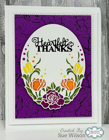 Elegant Florals Craft Die By Sue Wilson