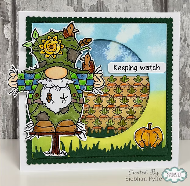 Woodware Scarecrow Norman A6 Clear Stamp Set by Françoise Read