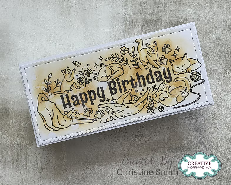 Creative Expressions - Birthday Cats DL Clear Stamp - CECS020