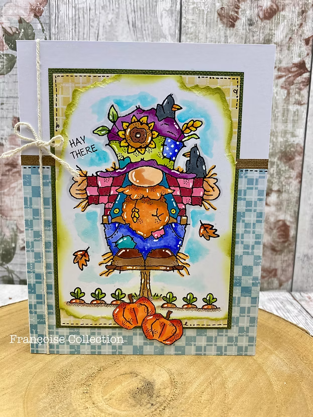 Woodware Scarecrow Norman A6 Clear Stamp Set by Françoise Read