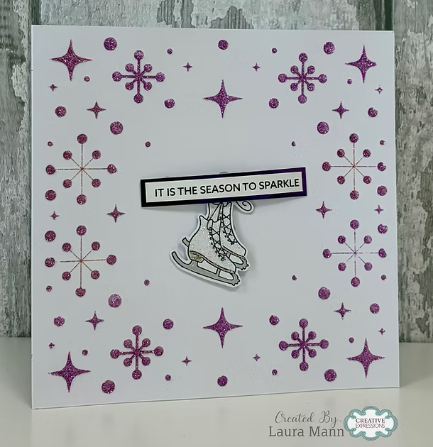 Woodware - Nordic Frost 6x6" Stencil By Gwen Fletcher - WGFST006