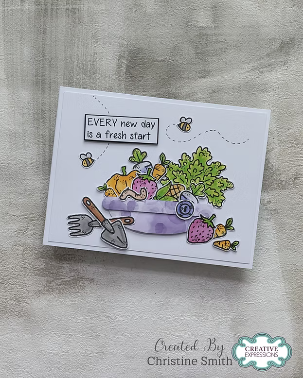 Woodware Farmer Norman A6 Clear Stamp Set by Françoise Read