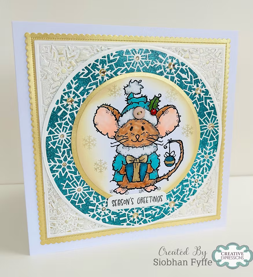 Woodware Mousy Gift A6 Clear Stamp Set by Françoise Read