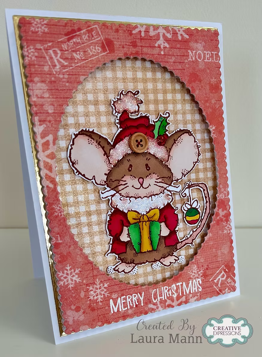 Woodware Mousy Gift A6 Clear Stamp Set by Françoise Read