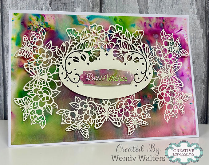 Butterfly Floral Craft Die By Sue Wilson