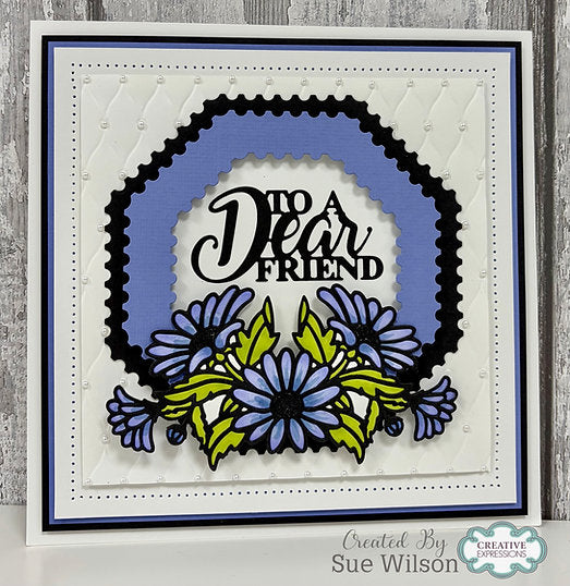 Daisy Cluster Craft Die By Sue Wilson