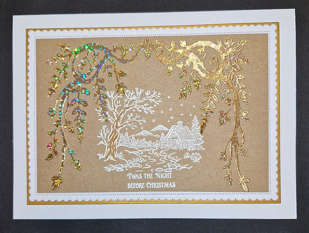Woodware - Silent Night Cottage A6 Clear Stamp Set By Gwen Fletcher - WGFS027