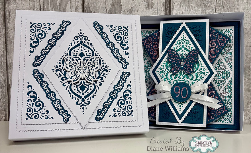 Damask Diamonds Die Set - The Diamond Collection By Jamie Rogers Crafts