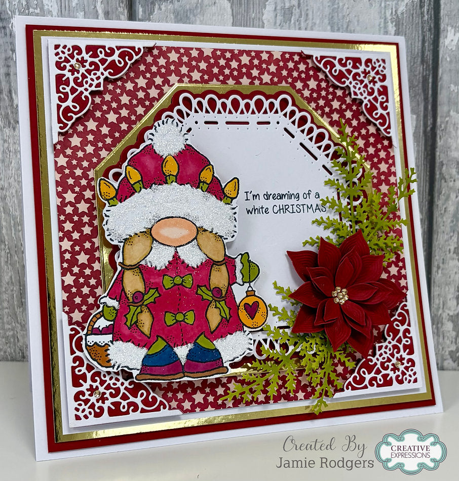 Woodware - Mrs Claus A6 Clear Stamp Set By Françoise Read - WFRS0164