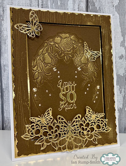 Butterfly Floral Craft Die By Sue Wilson