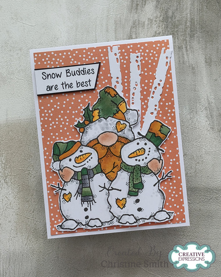 Woodware - Snow Buddies A6 - A6 Clear Stamp Set By Françoise Read - WFRS0165
