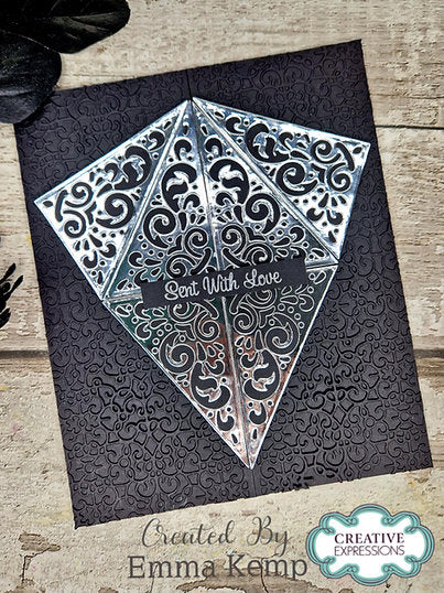 Damask Diamonds Die Set - The Diamond Collection By Jamie Rogers Crafts