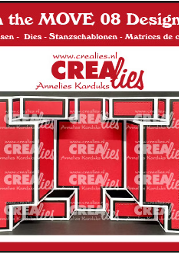 Double Display Card Dies - On the Move By Crealies