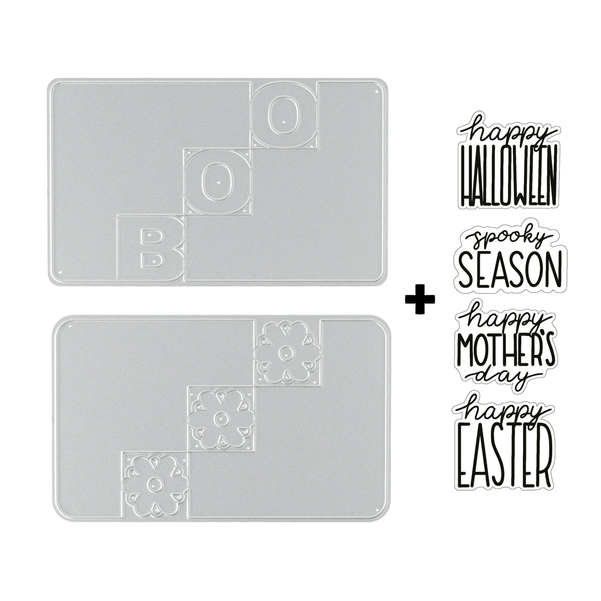Vaessen Creative - Easter & Halloween Clear Stamps & Dies Set by Katharina Tarta - KTC003