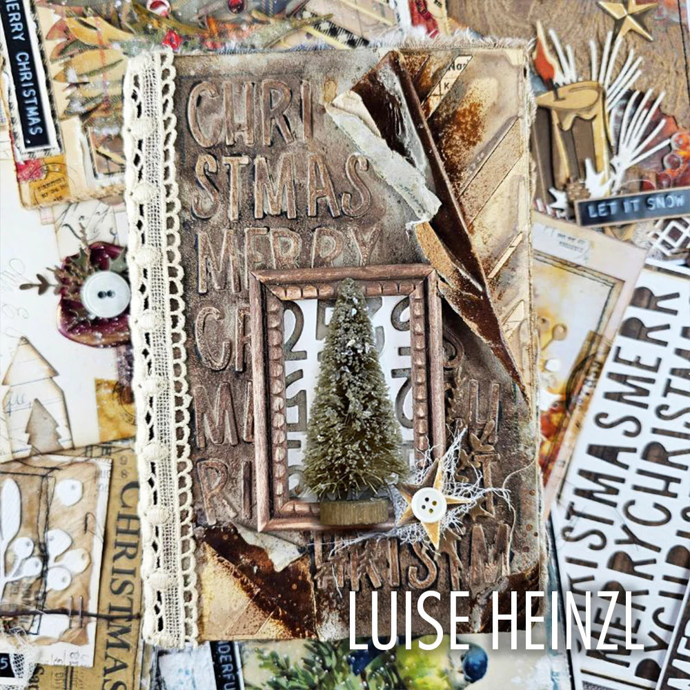 Thinlits Die Set 49PK - Santa Greetings, Colorize by Tim Holtz - 666338