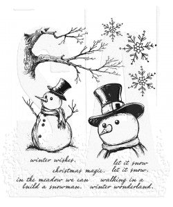 Tim Holtz Cling Mount Stamp: Mr Frostie - CMS499