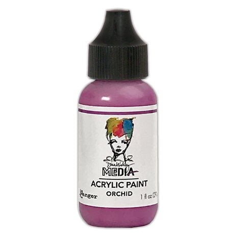 Dina Wakley MEdia Acrylic Paint Orchid, 1oz - SKU: MDQ75202
