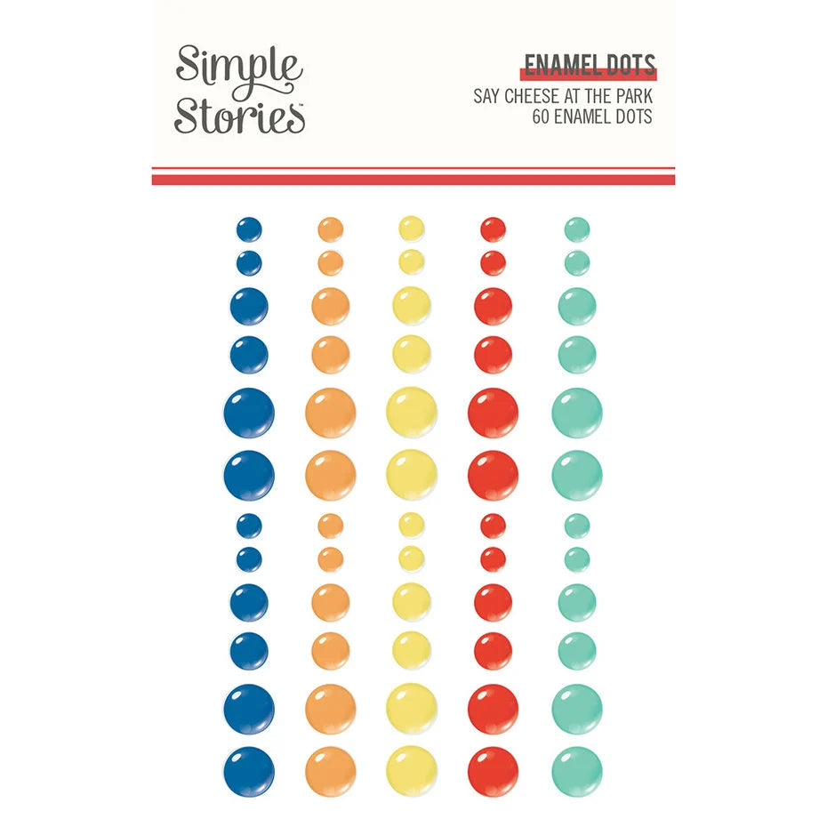 Say Cheese At The Park - Enamel Dots