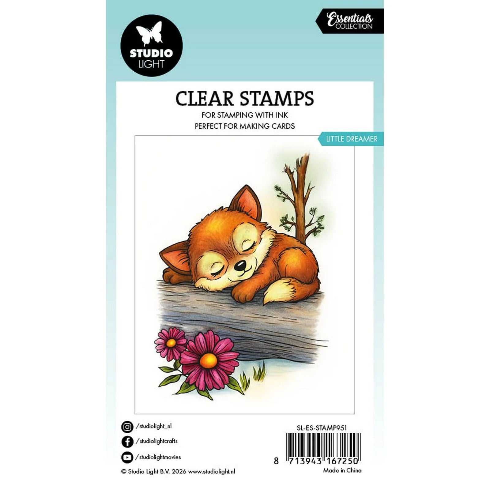 Essentials Clear Stamps Little Dreamer Fox
