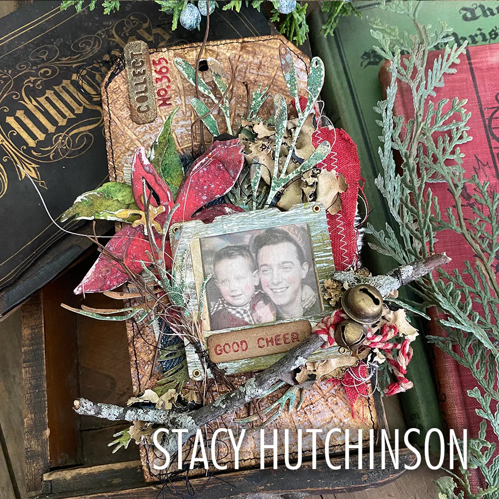 Sizzix Thinlits Die Set 8PK - Holiday Brushstroke #3 by Tim Holtz