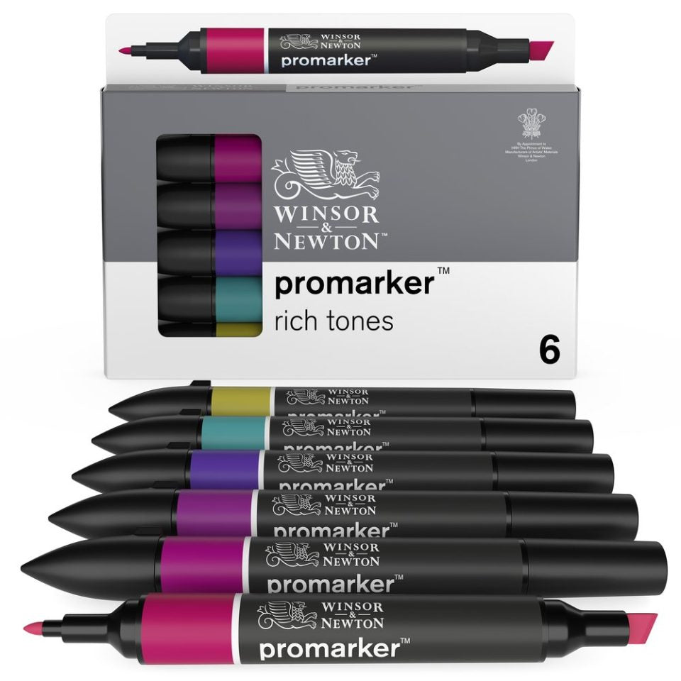 Promarkers Collection Set of 6 Vibrant Tones: SKU: Promarker 6