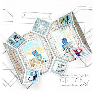 Crealies - Magic Fold Card or Mini Album Die Set - CLCZ345