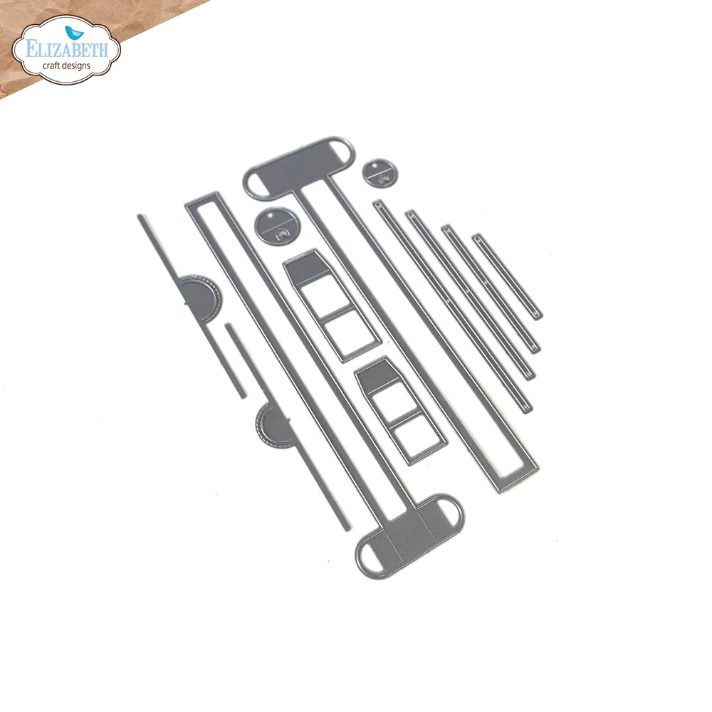 Elizabeth Craft Designs - Pull Tabs Die Set - 1936