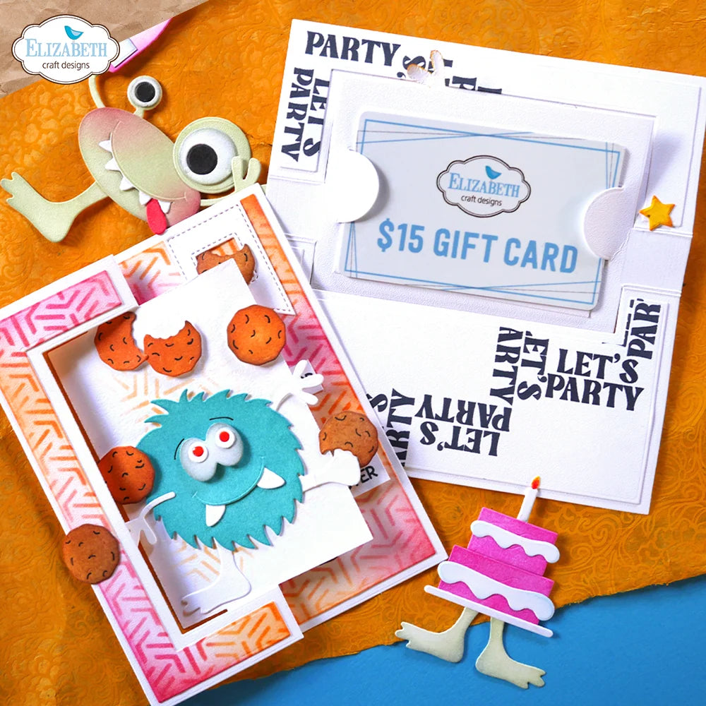 Elizabeth Craft Designs - Birthday Flip Card Die Set - 1980