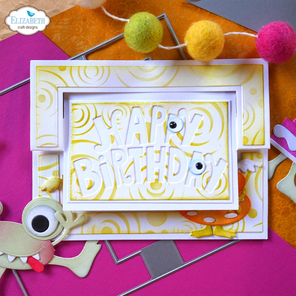 Elizabeth Craft Designs - Birthday Flip Card Die Set - 1980