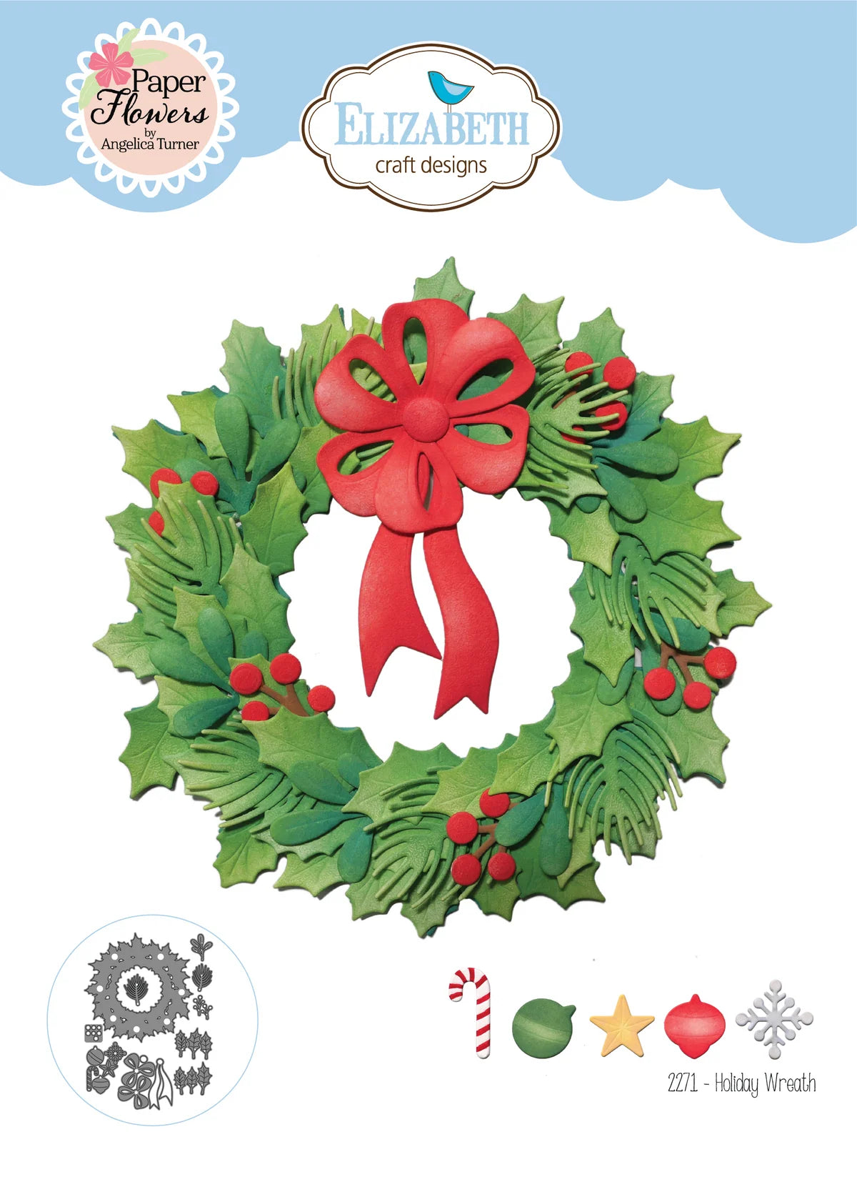 Elizabeth Craft Designs - Holiday Wreath Die Set - 2271