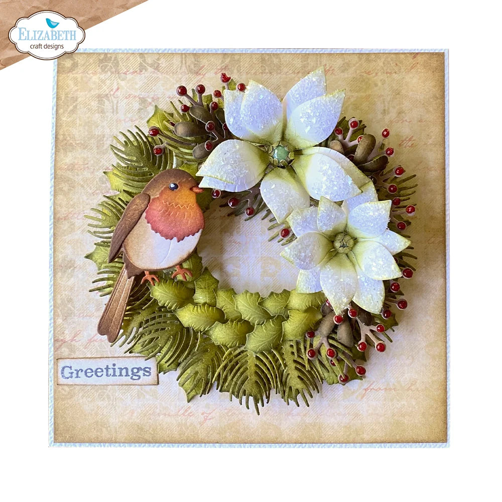 Elizabeth Craft Designs - Holiday Wreath Die Set - 2271