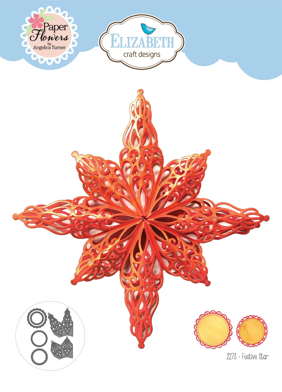 Elizabeth Craft Designs - Festive Star Die Set - 2273