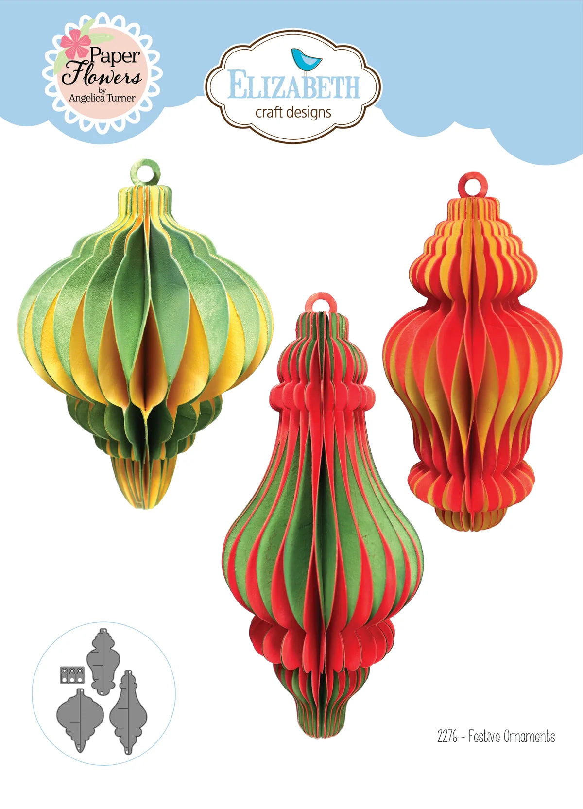 Elizabeth Craft Designs - Festive Ornaments Die Set - 2276