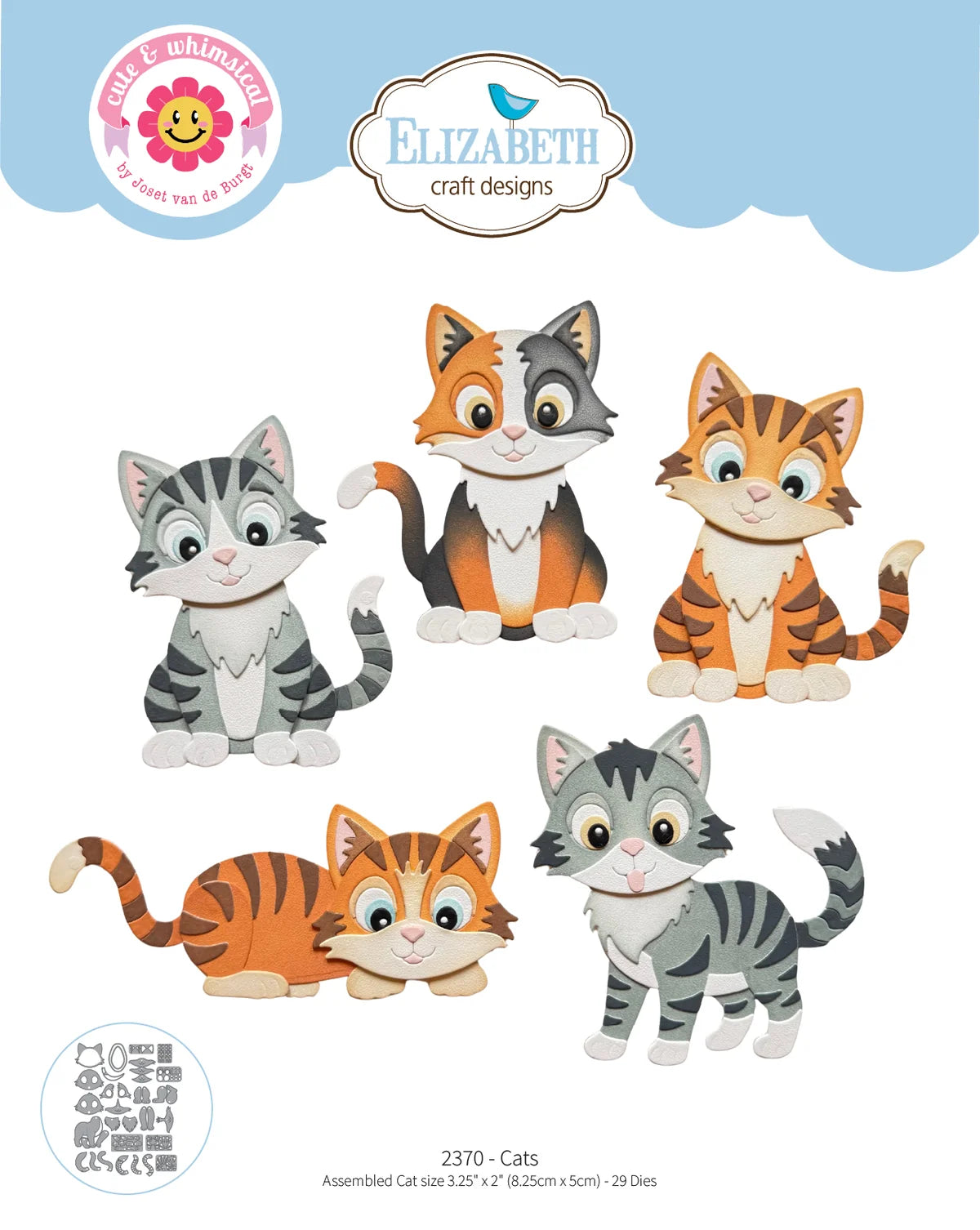 Elizabeth Craft Designs - Cats Die Set - 2370