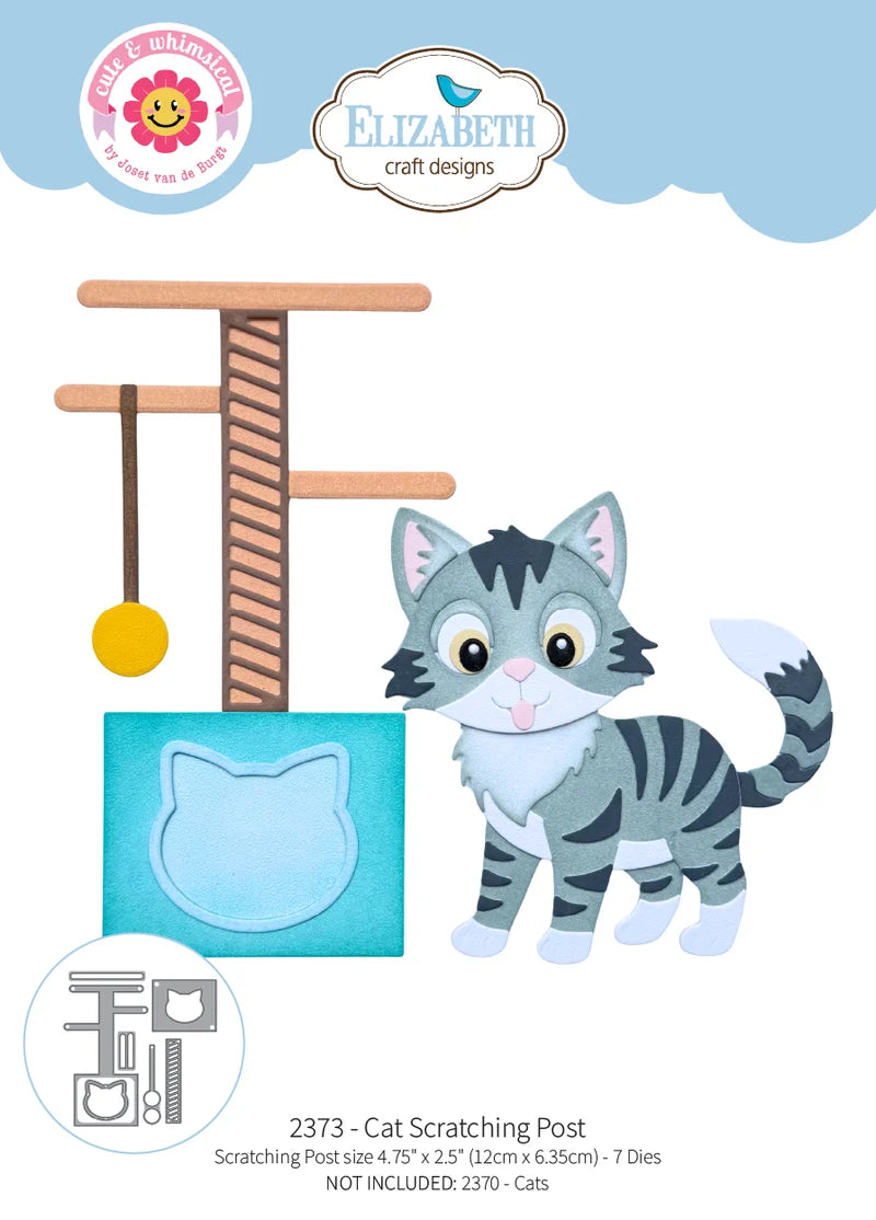 Elizabeth Craft Designs - Cat Scratching Post Die Set - 2373