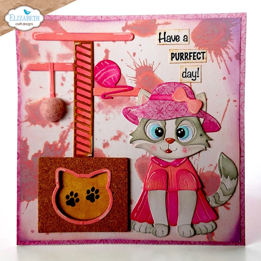 Elizabeth Craft Designs - Cat Scratching Post Die Set - 2373