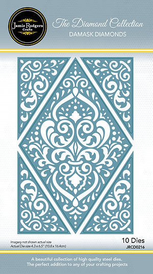 Damask Diamonds Die Set - The Diamond Collection By Jamie Rogers Crafts