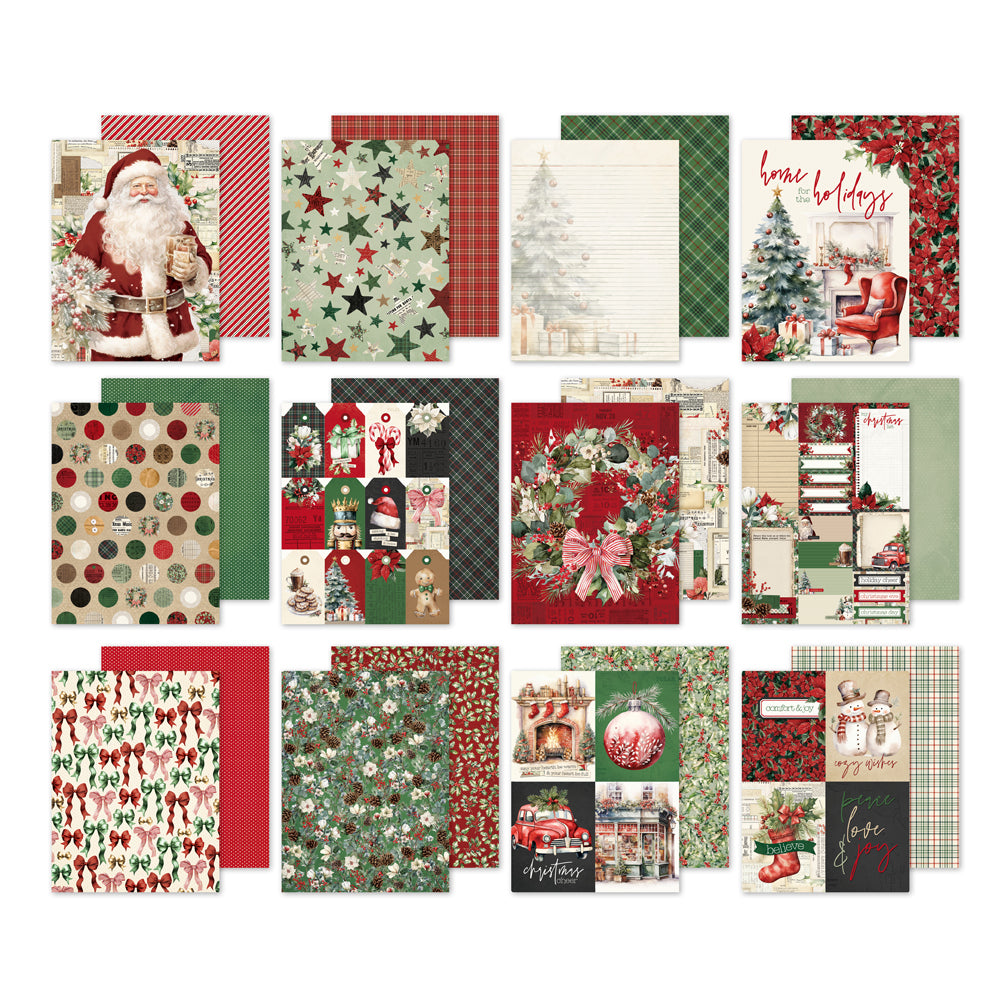 Simple Stories - Simple Vintage Old-Fashioned Christmas 6x8 Pad - 27623