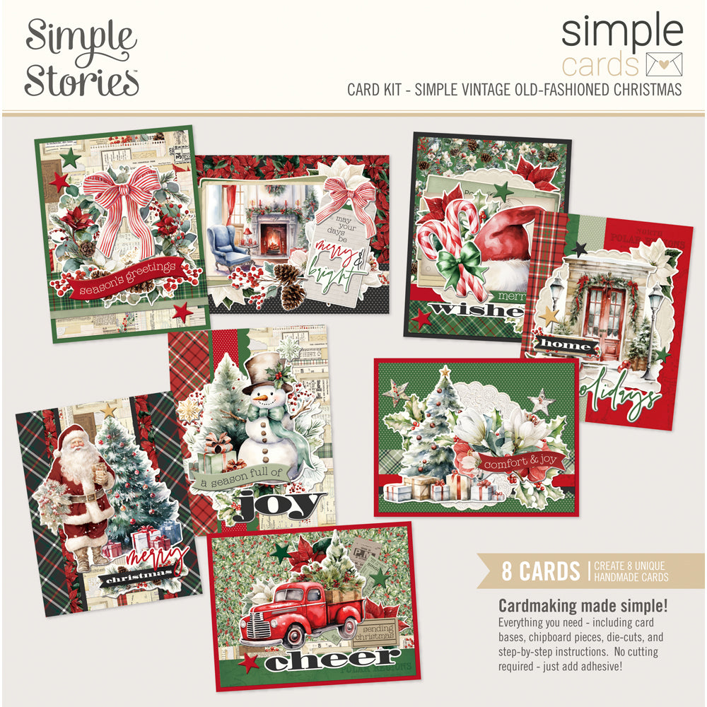 Simple Stories - Simple Vintage Old-Fashioned Christmas Card Kit - 27635