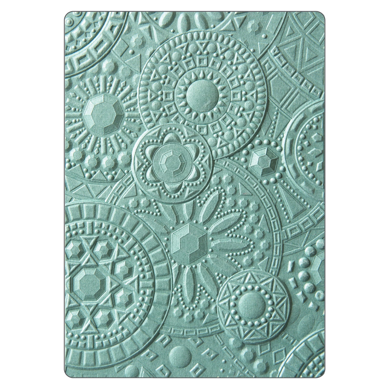 Sizzix 3-D Textured Impressions Embossing Folder - Mosaic Gems - SKU: 663206