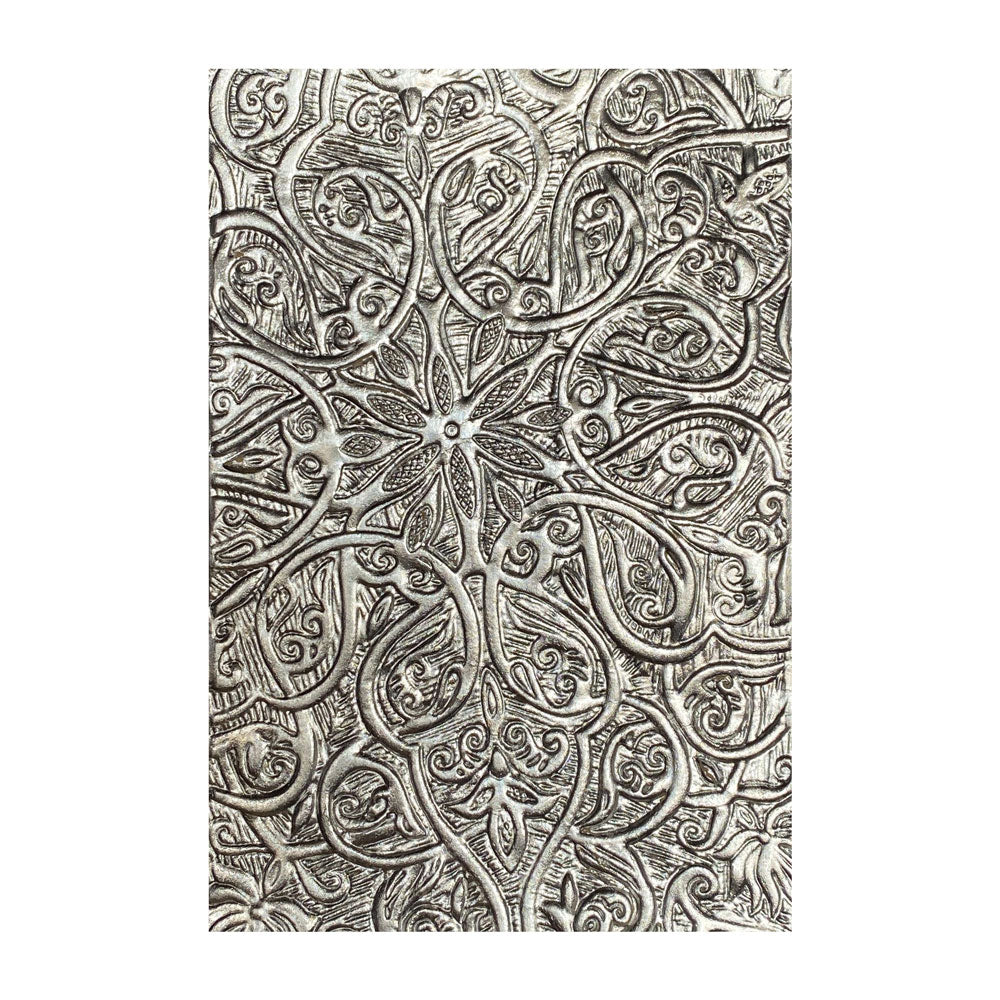 Sizzix 3-D Texture Fades Embossing Folder - Engraved by Tim Holtz - SKU: 664249