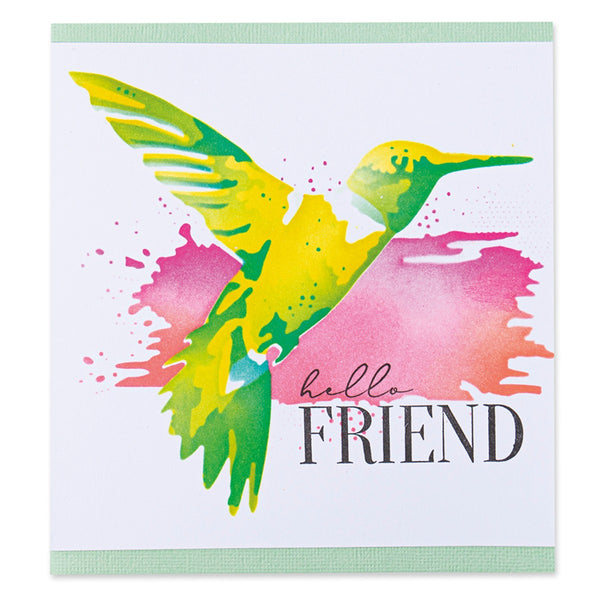 Sizzix Making Tool - Layered Stencils 4PK - Hummingbird by Olivia Rose - SKU: 665263