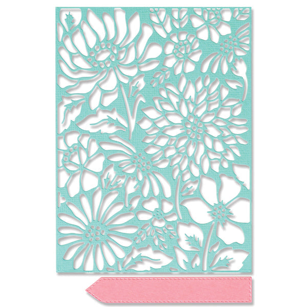 Sizzix Thinlits Die Set 2PK - Botanic Scene by Lisa Jones - SKU: 665808